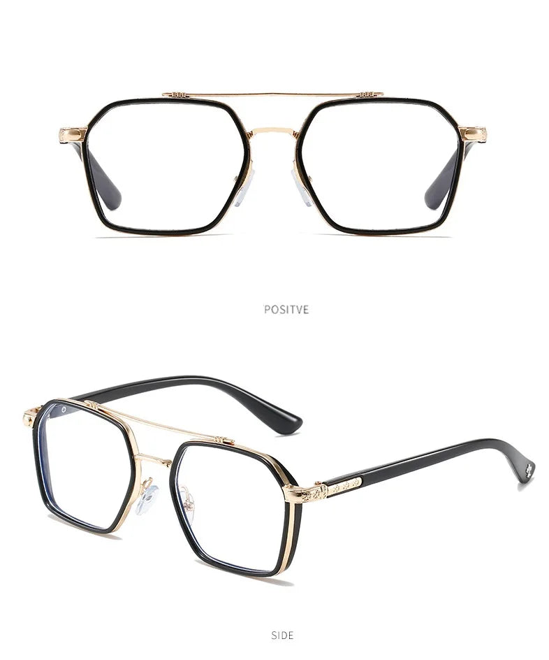 Men And Women Retro Double Beam Anti Blue Light Computer Mirror Reading And Playing Games Eye Protection 2023