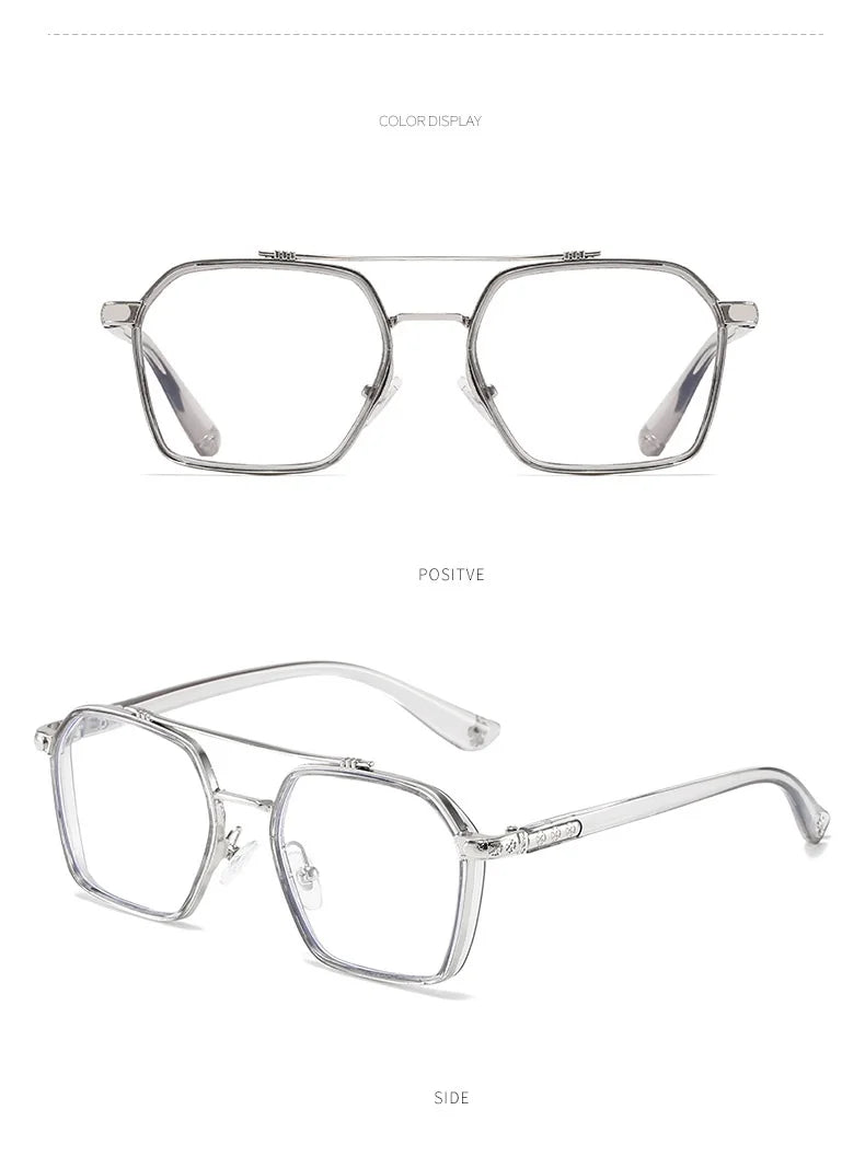 Men And Women Retro Double Beam Anti Blue Light Computer Mirror Reading And Playing Games Eye Protection 2023